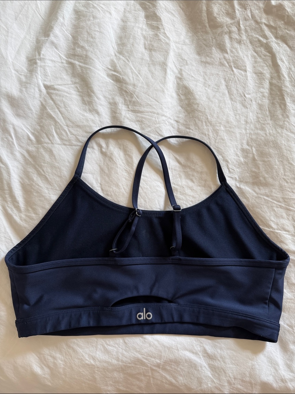 Alo Airlift Intrigue Bra - Navy - Picture 3 of 4